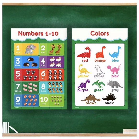 📓11 Educational Posters for Toddlers and Kids- Preschool & Kindergarten 19x13📓 - Picture 6 of 6